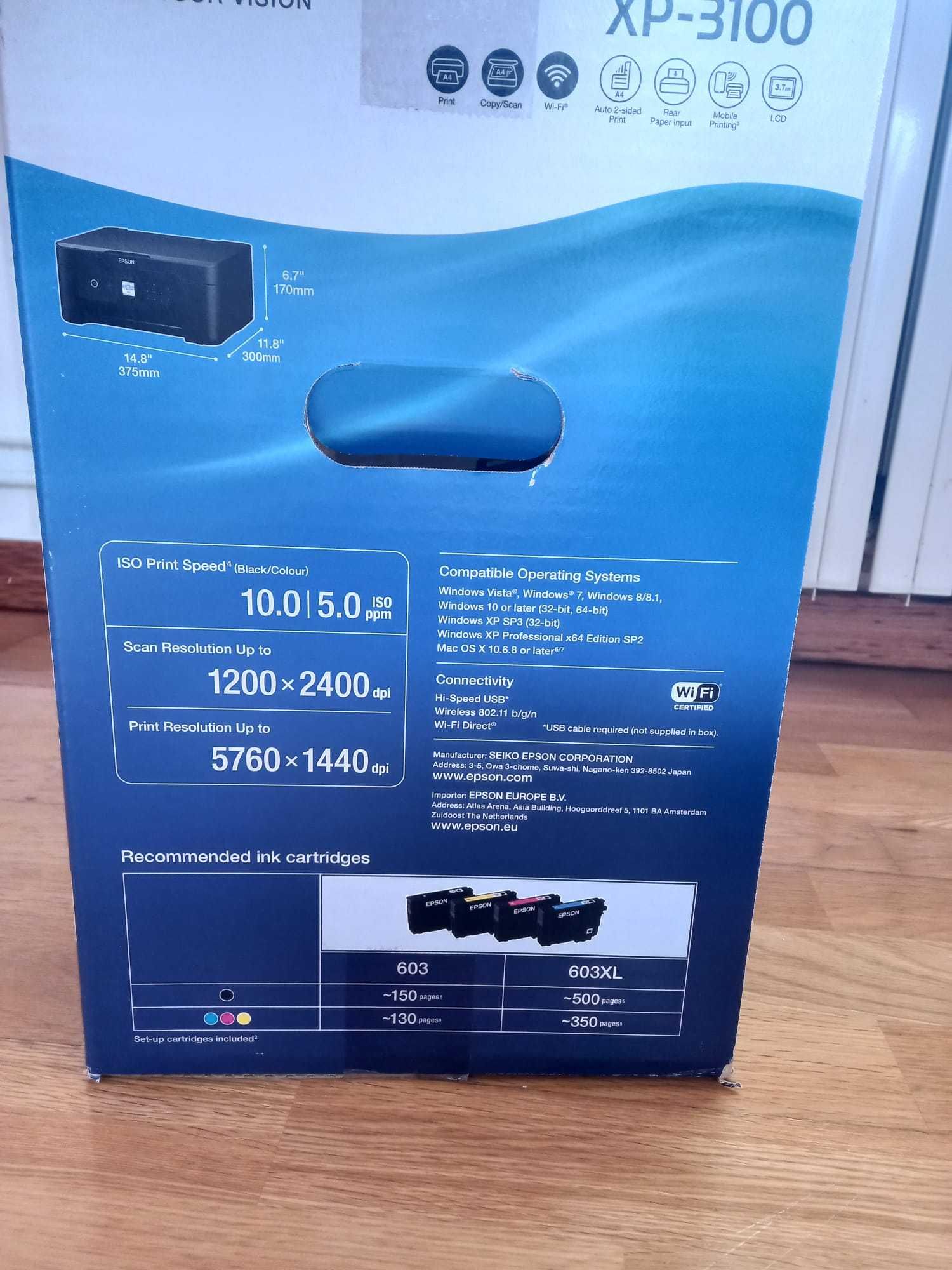 Impressora Epson XP-3100 + Tinteiros