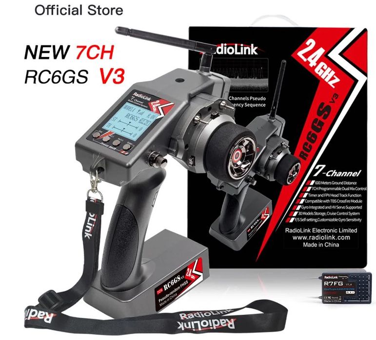 профессиональный 7-канальный пульт управления для RC машин и лодок