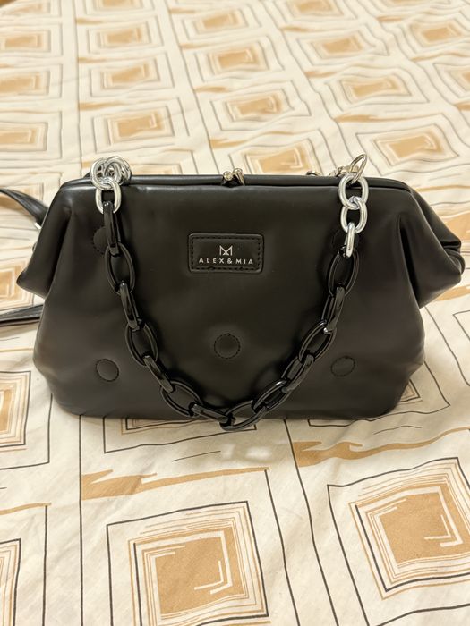 Жіноча сумочка, чорна сумка, сумка через плече