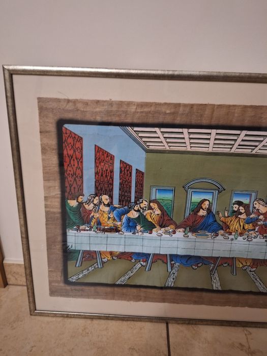 Obraz ostatnia wieczerza -papirus