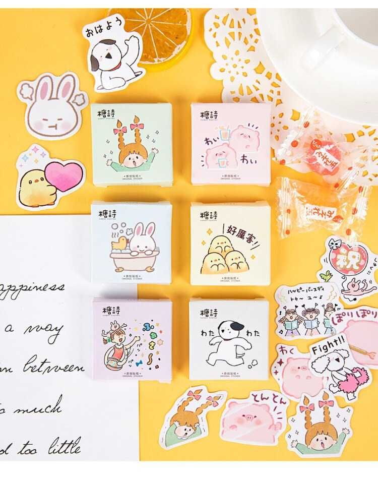 Naklejki Mini Malutkie Biały Piesek Pies Scrapbooking 45 sztuk