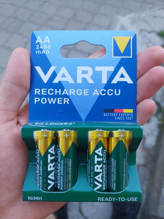 акумуляторні батарейки VARTA Recharge Accu Power AA 2400 mAh
