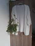 Biały z złotem kardigan swetr sweterek sweter Dranella L XL Oversize