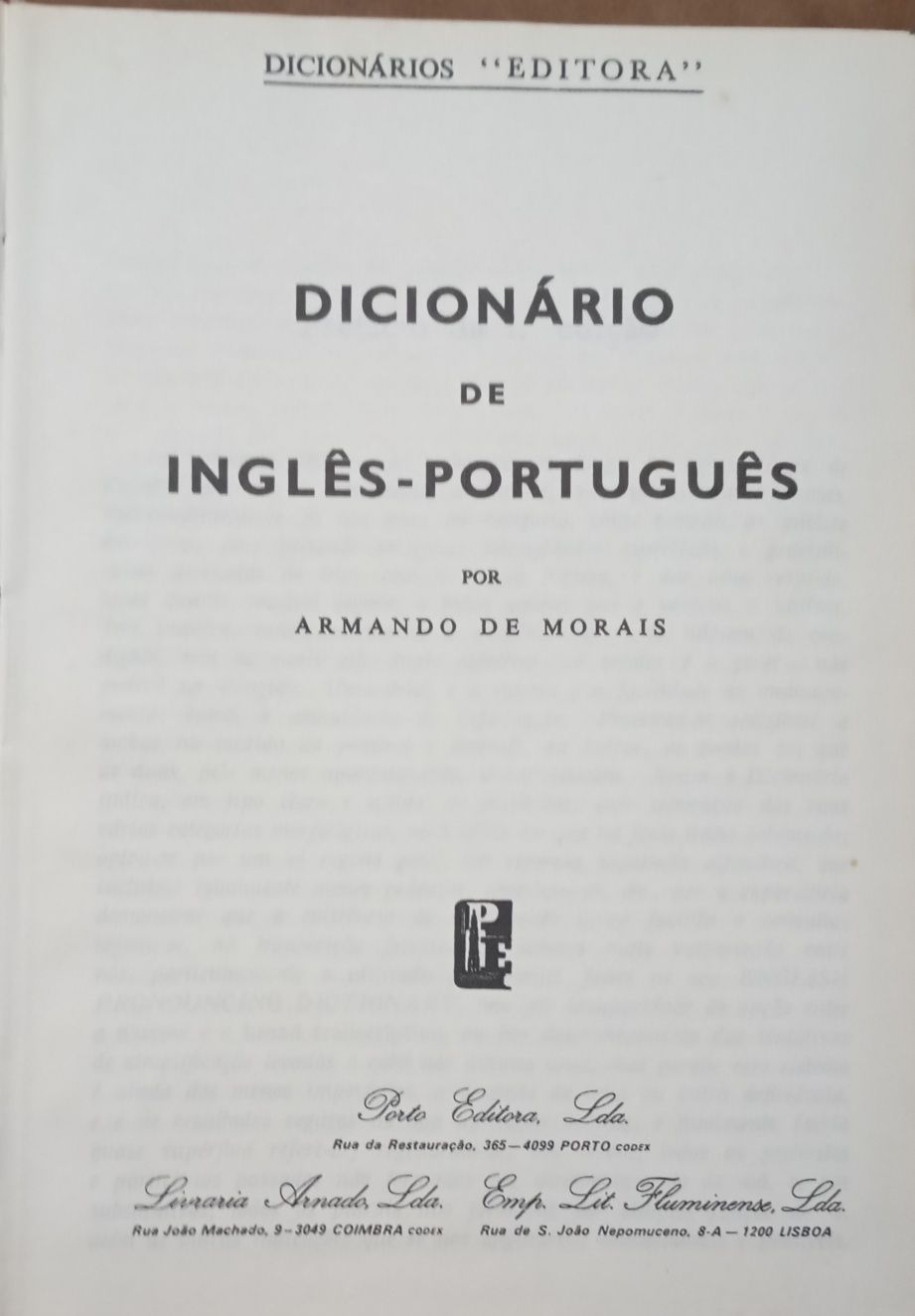 Dicionário Inglês - Português