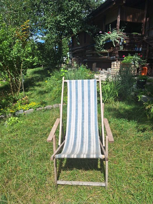 Leżak plażowy /PRL/