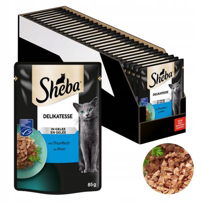 Sheba Delikatesse Mokra Karma Dla Kota Tuńczyk W Galaretce 28X85G