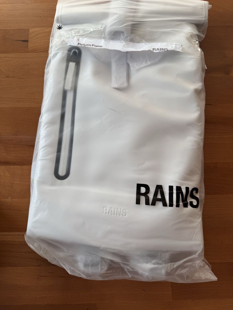 Rains Mochila NOVA Rolltop Rucksack Large Branco