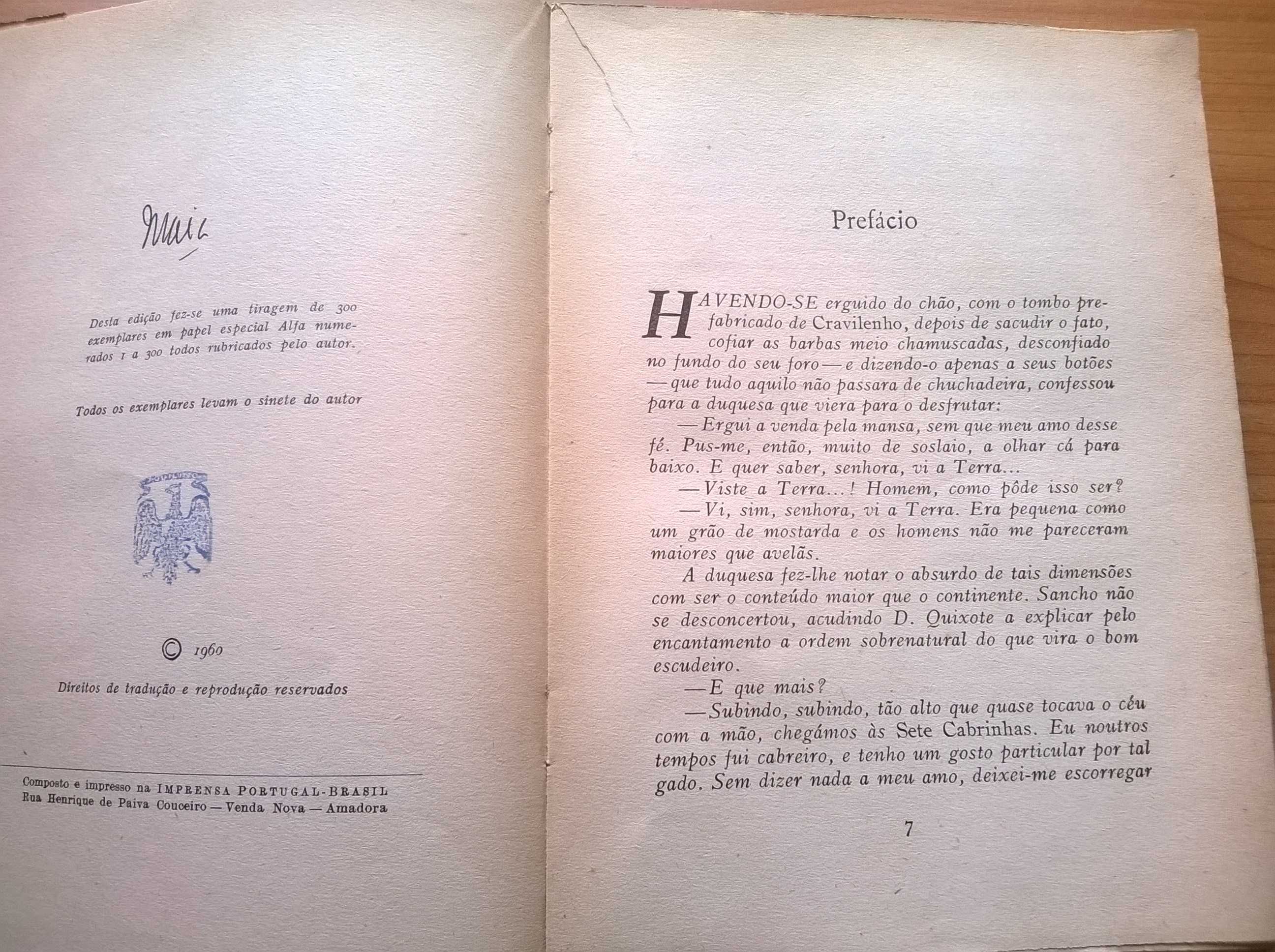 No Cavalo de Pau com Sancho Pança (1.ª edição) - Aquilino Ribeiro