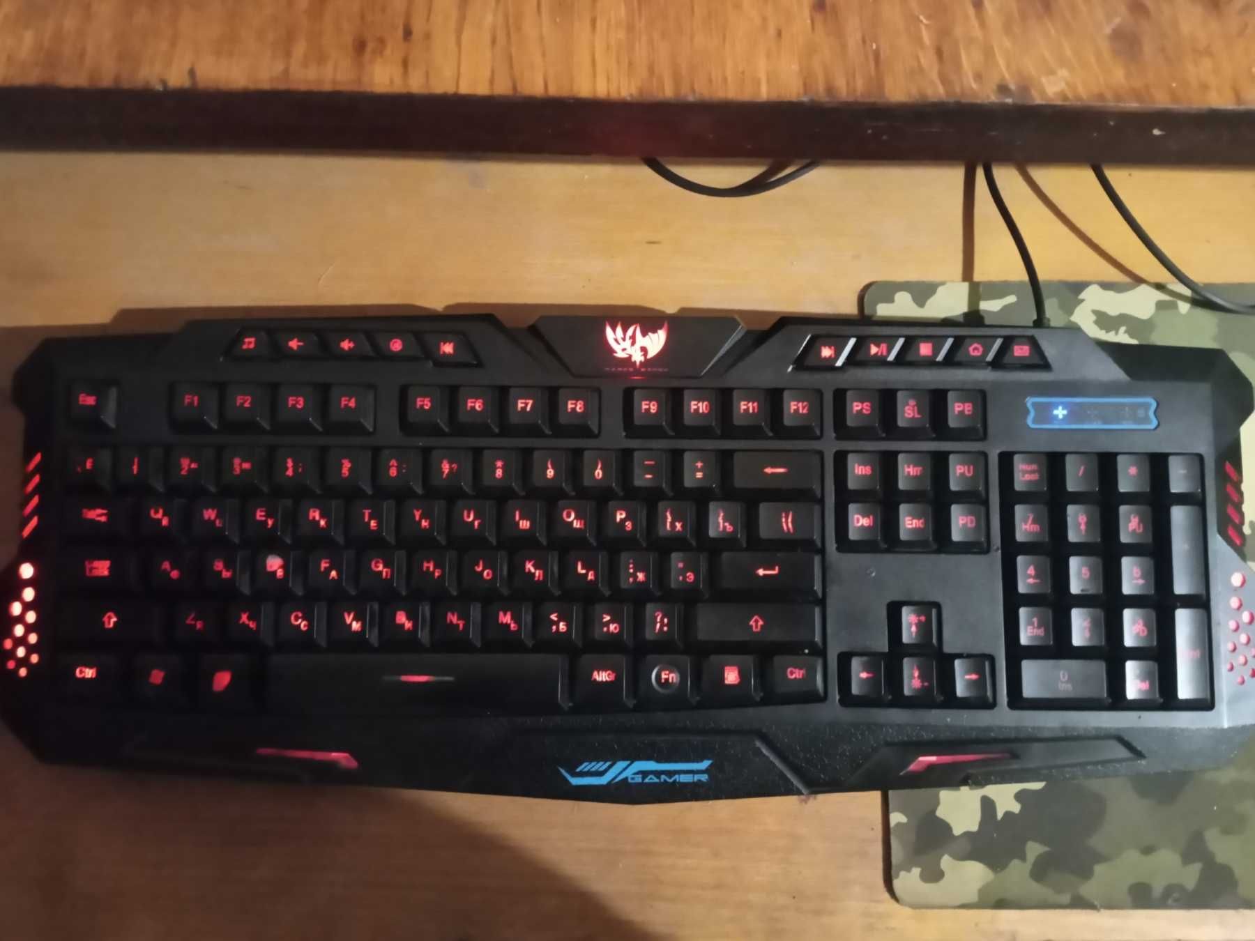 Клавиатура игровая Atlanfa M200 со встроенной подсветкой