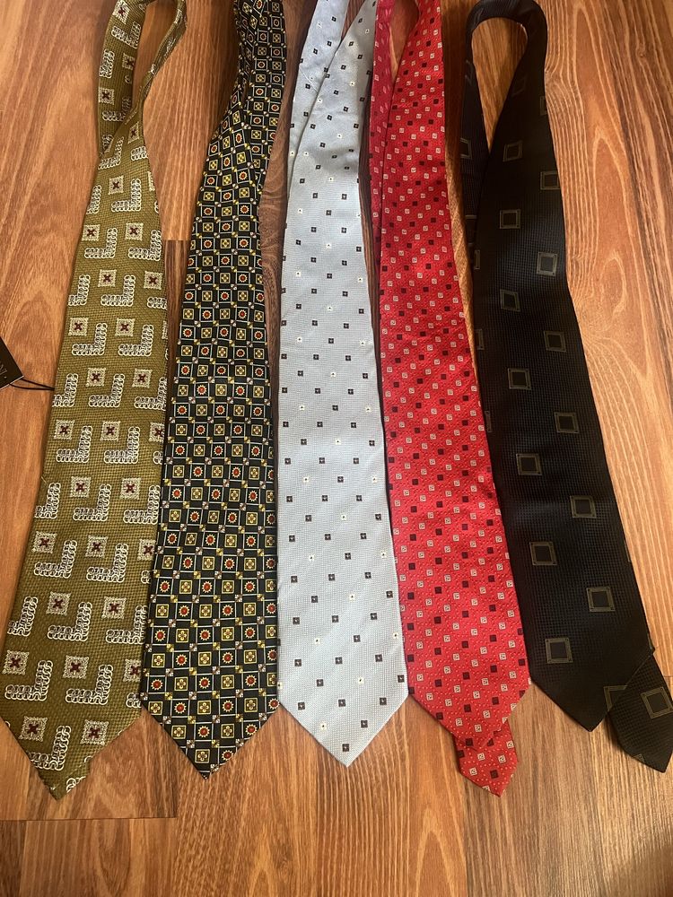 Armani, Valentino,PalZileri, Versace краватки 100%silk.