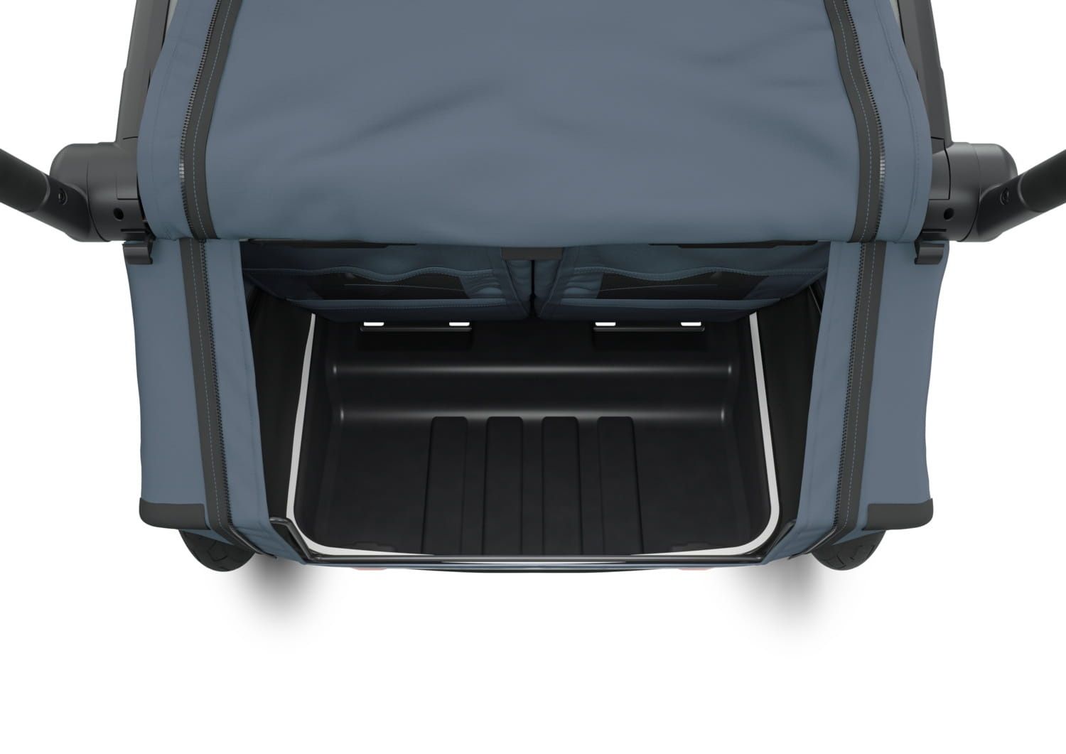 Thule Chariot Cab2 Dark Slate podwójna przyczepka rowerowa wózek space