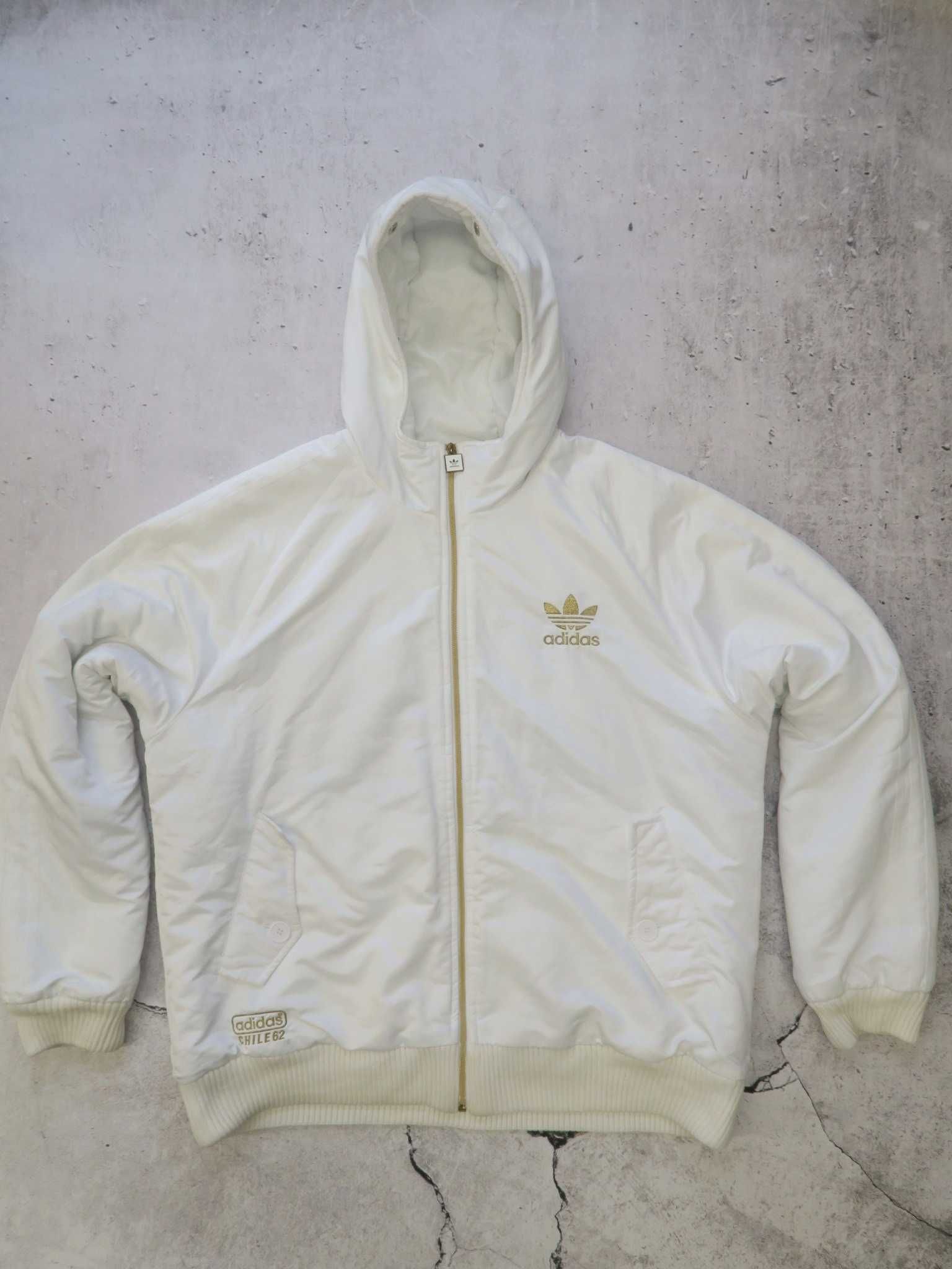 Adidas Originals gruba kurtka złote logo XL