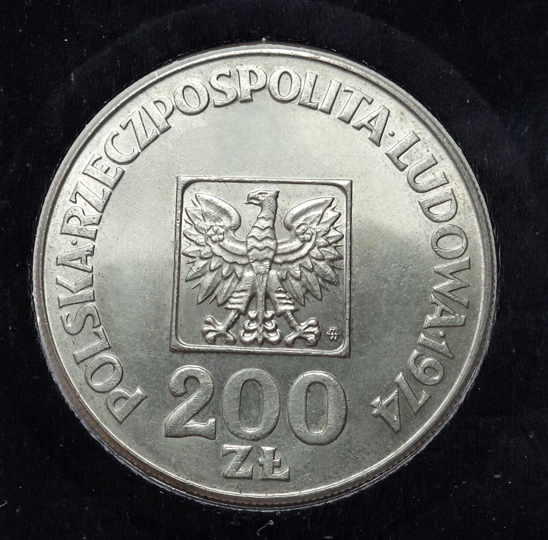 MONETA 200 złotych - XXX Lat PRL - 1974 rok