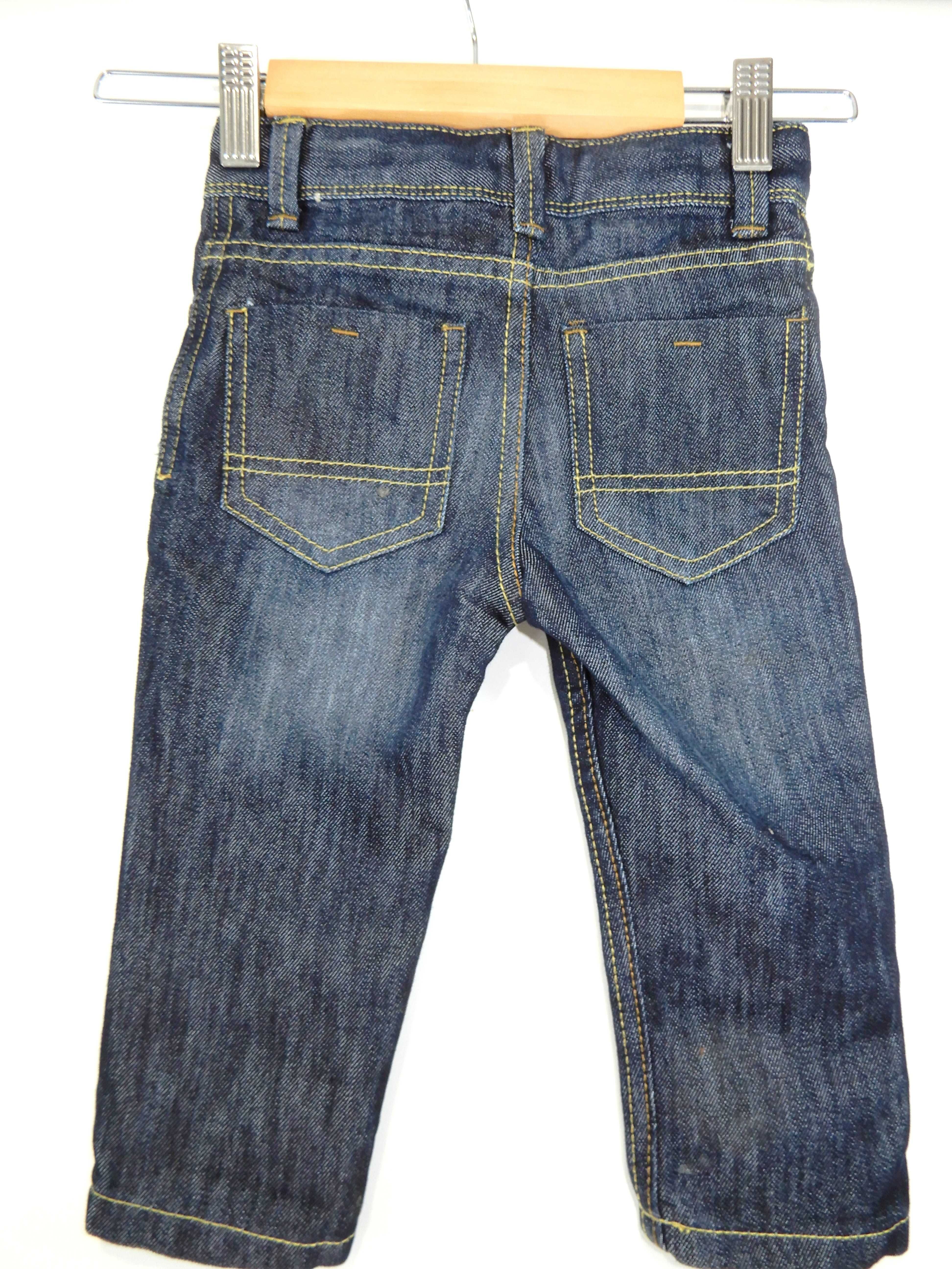 Spodnie jeansowe dżinsowe niebieskie Denim 92