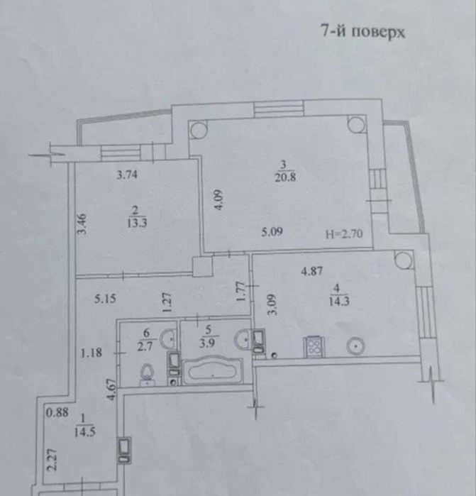 Продам 2 к.кв. в ЖК ДУЭТ, Алексеевка. 74м2, 7эт. Гостиная+спальня. AN