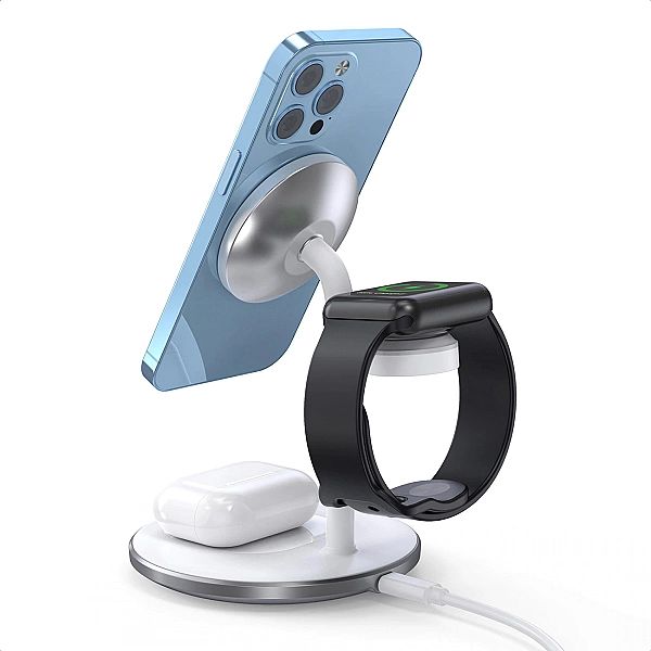 Choetech stacja ładująca indukcyjna 3w1 iPhone 12/13/14, AirPods Pro,