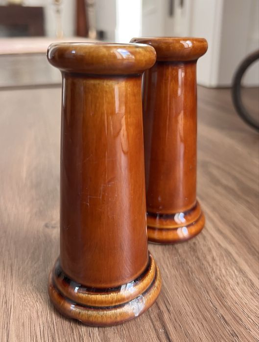 2 X Castiçais cerâmica.