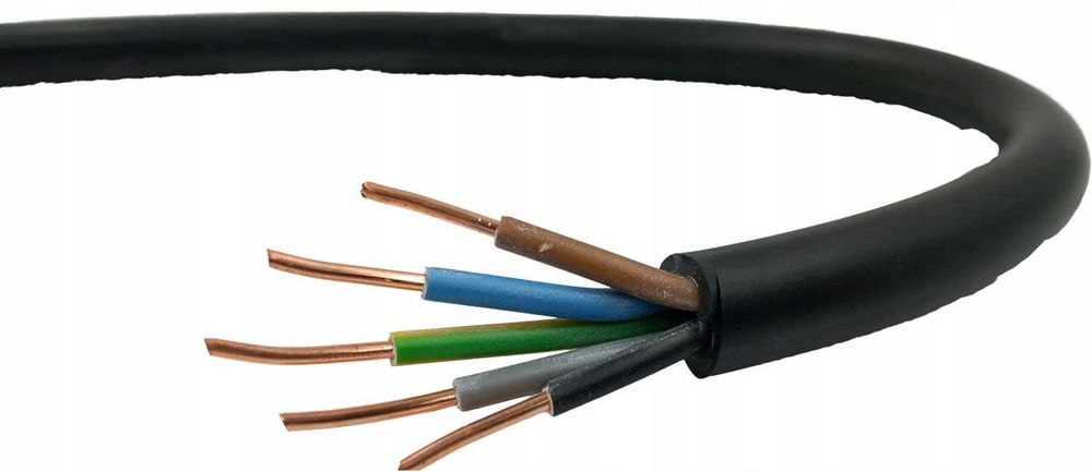 Przewód ziemny firmy NKT, YKY 5x10 odcinek  16m