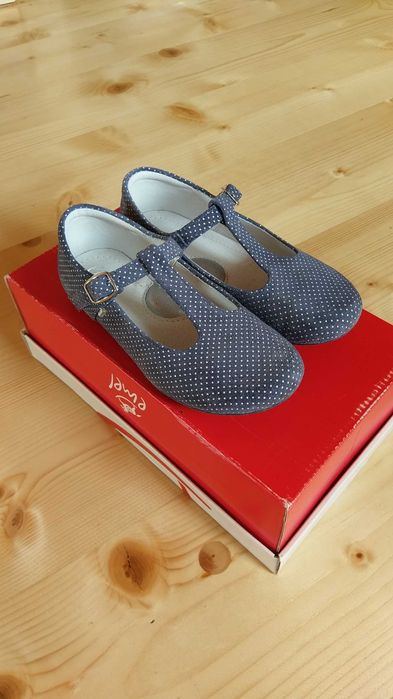 eleganckie granatowe balerinki półbuty Emel roz 27