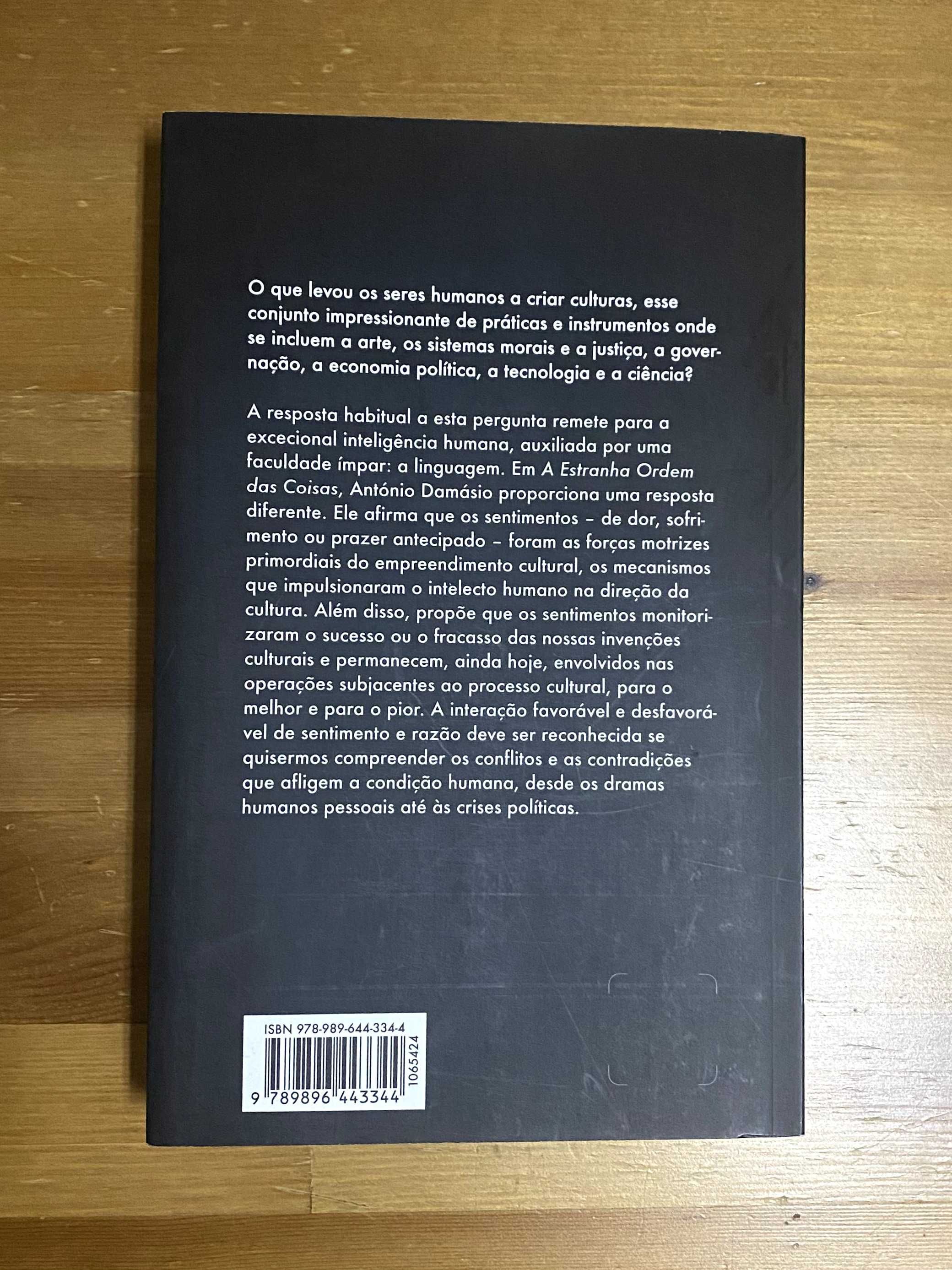 Livro "A Estranha Ordem das Coisas" de António Damásio