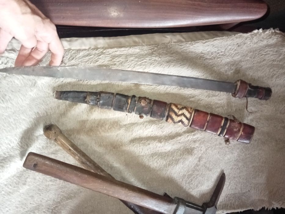 Stara szabla kindżał Afryka Łopatka piechoty Saperka i Toporek WH 2wś.