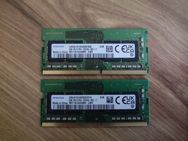 Продам нову оперативну пам'ять SO-DIMM DDR4 3200 MHz 16 GB (8x2)