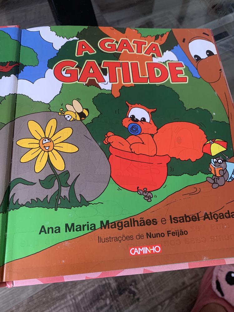 Livro A Gata Gatilde de Ana Maria Magalhães e Isabel Alçada