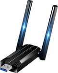 Shuwosmart karta sieciowa Wifi USB 3.0 1300 Mbps 2,4GHz