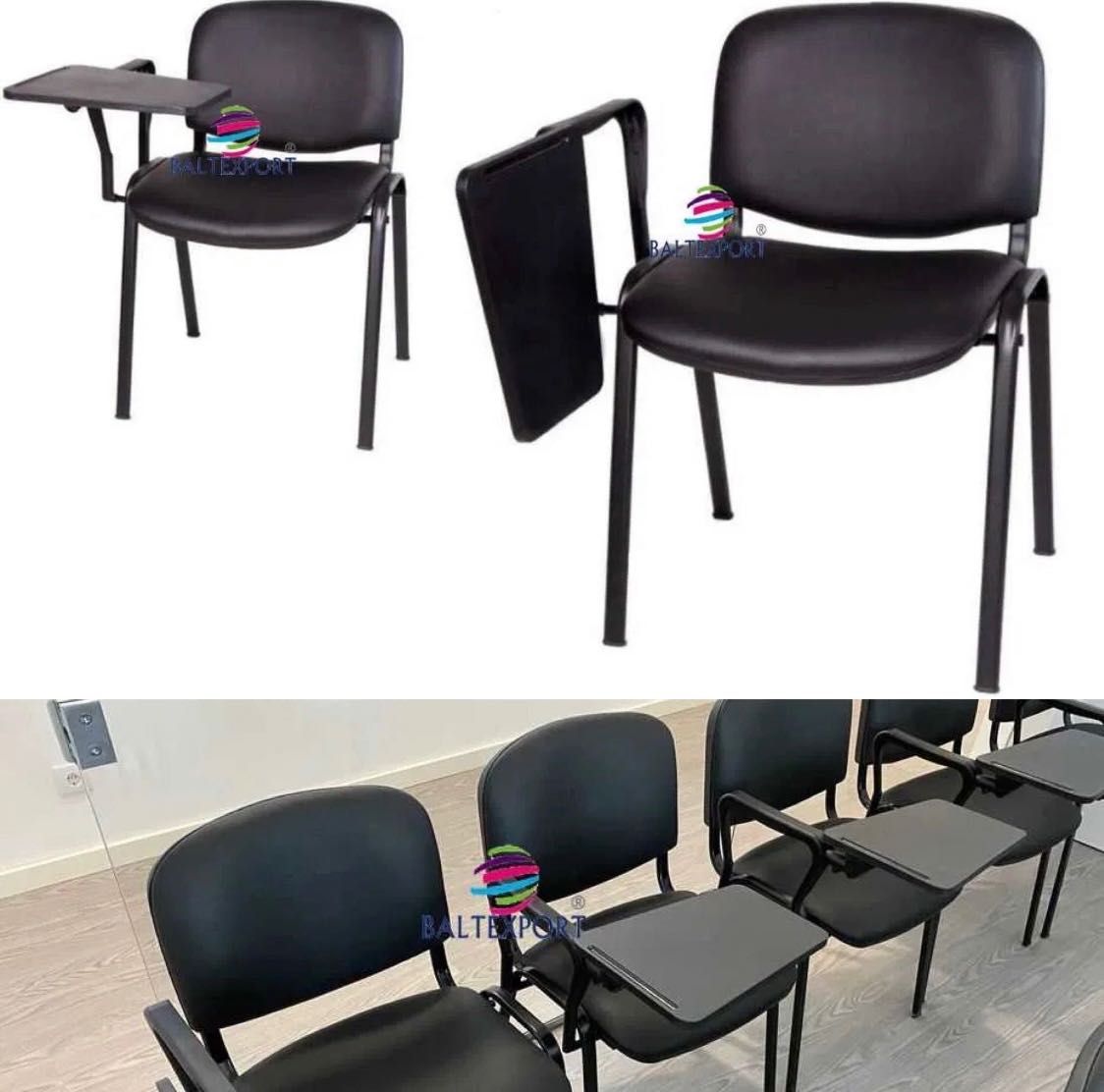 Cadeira Formacao p/ Auditorio revestimento Tecido Pele Sintética Nova