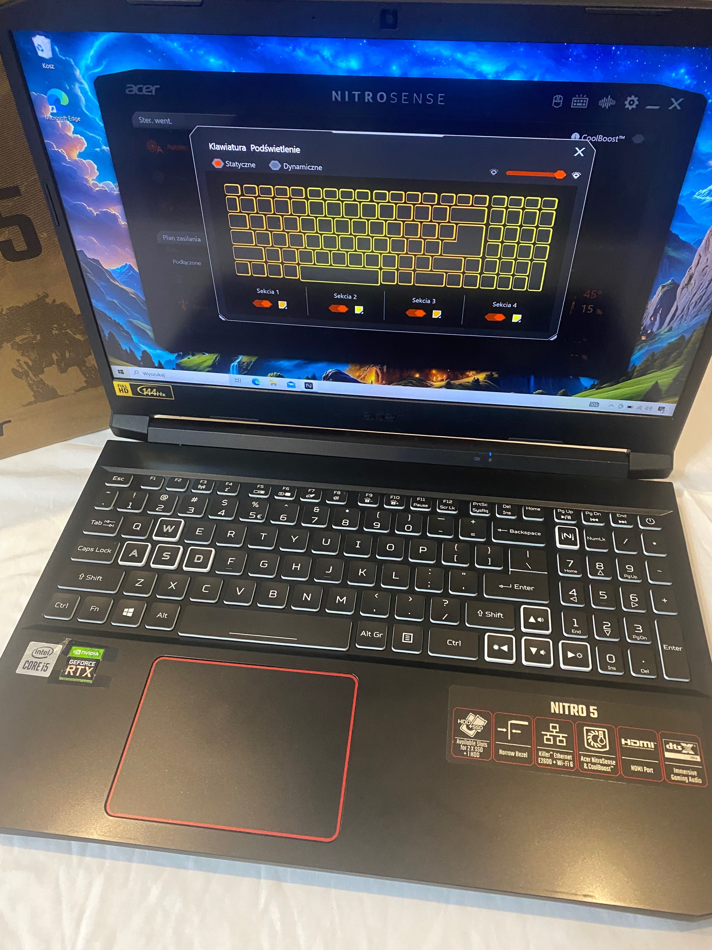 Acer Nitro 5 , super stan, RTX 3060, i5, 16GB RAM.