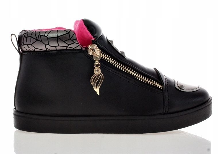 Botki Buty Spotowe Dziecięce Czarne 5071 Rozmiar: 36