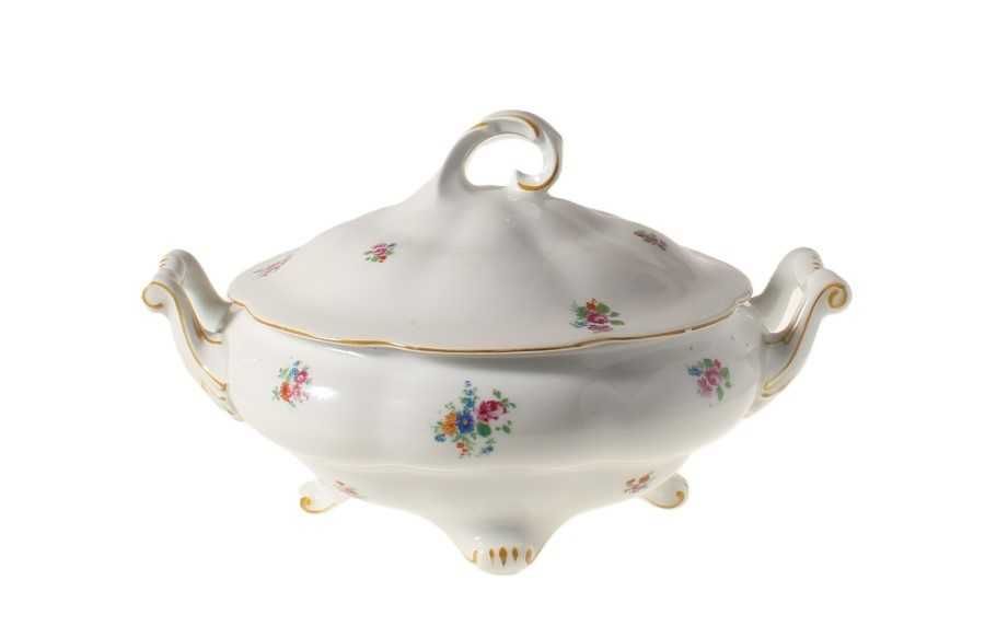 Waza do zupy serwis Charlotte porcelana śląska Koenigszelt l.30-40