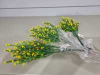 Sztuczne kwiaty żółte  bukiet do wazonu