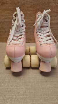 Wrotki figurowe Oxelo Quad 100 Pink rozmiar 31