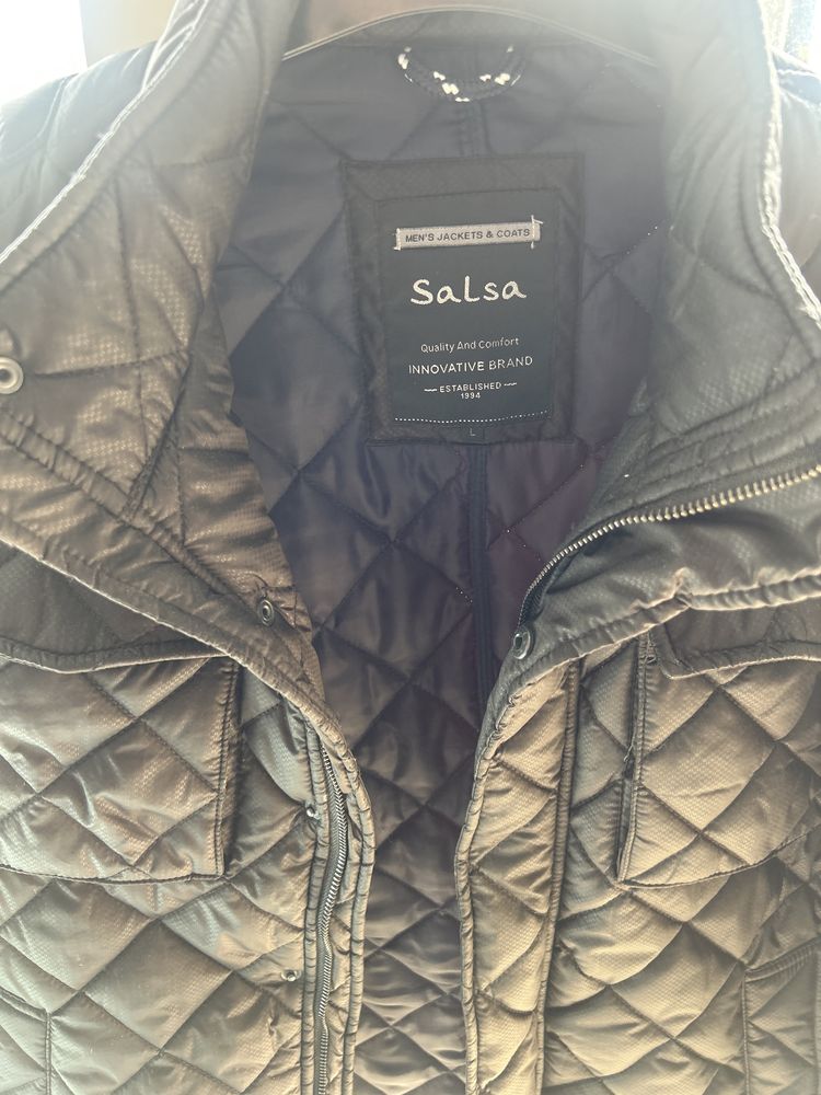 Casaco salsa azul escuro