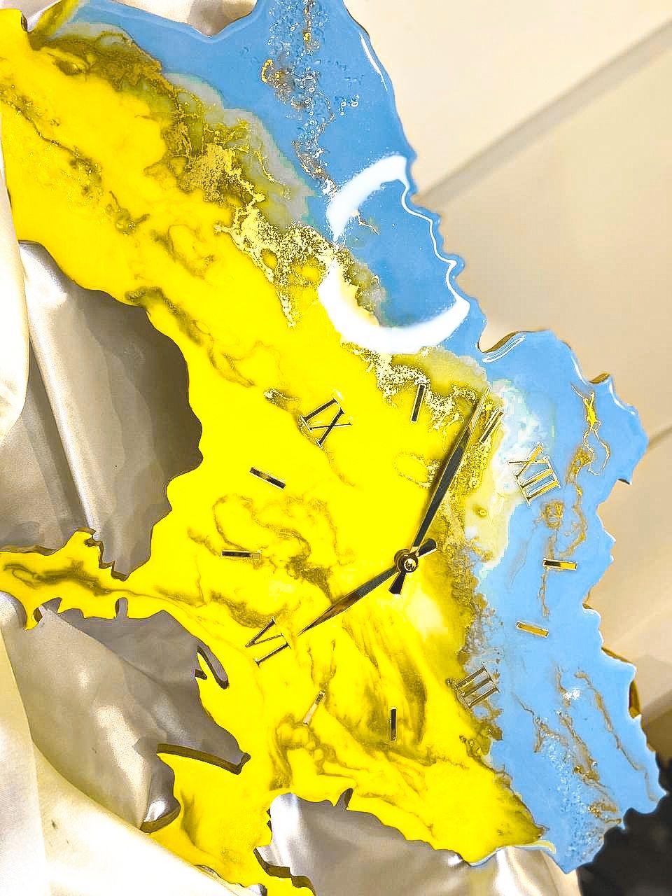 Годинник Україна, годинник на замовлення, часы карта Украины, годинник