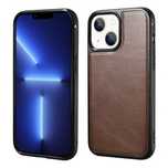 Etui Pokryte Naturalną Skórą Do Iphone 13 Z Magsafe Brązowy