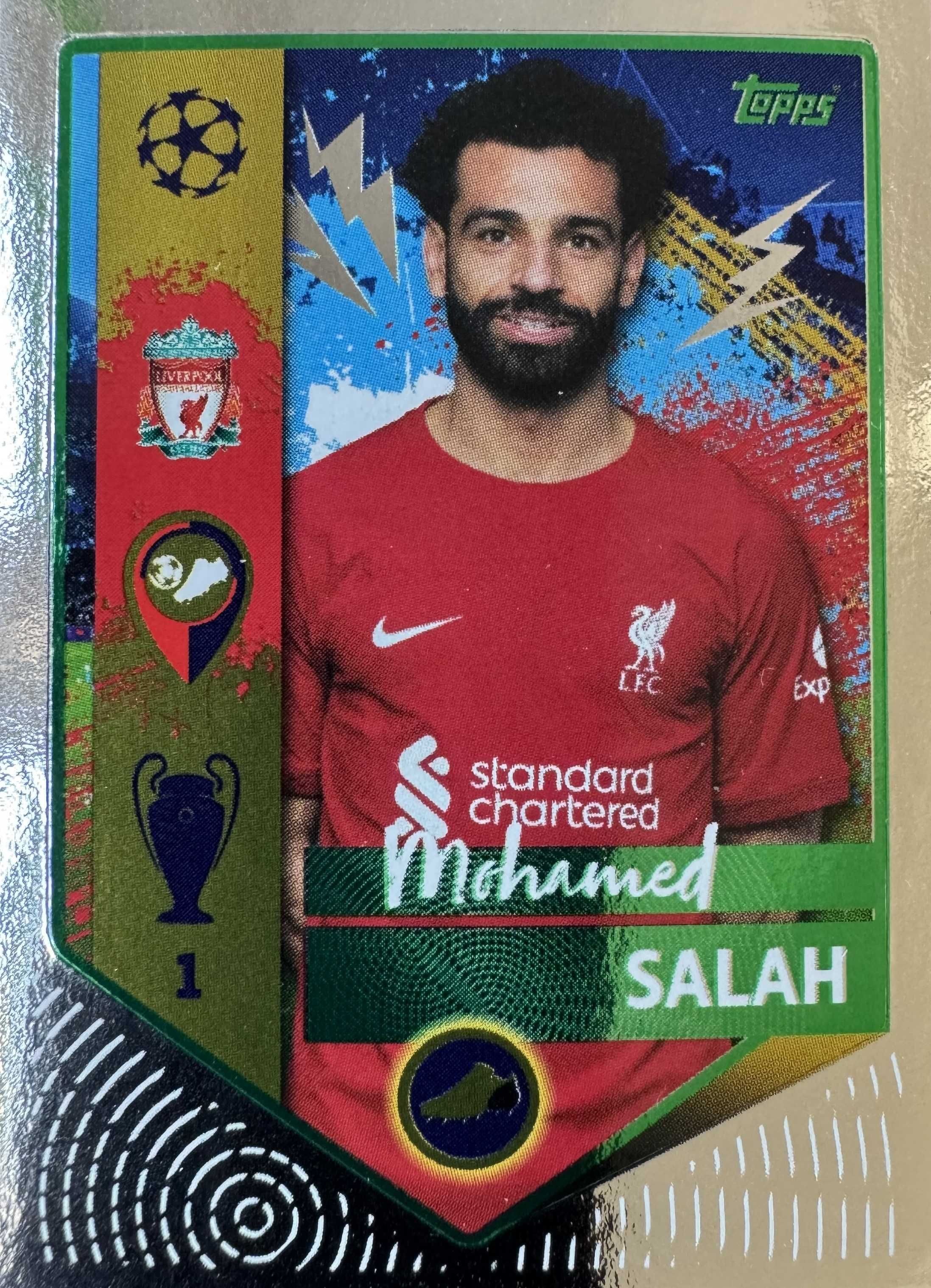 Topps UEFA Champions League 2022/23 Zielony równoległy naklejki (1sz)