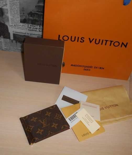 KLIP DO pieniandze PORTFEL MĘSKI Louis Vuitton, skóra 02552