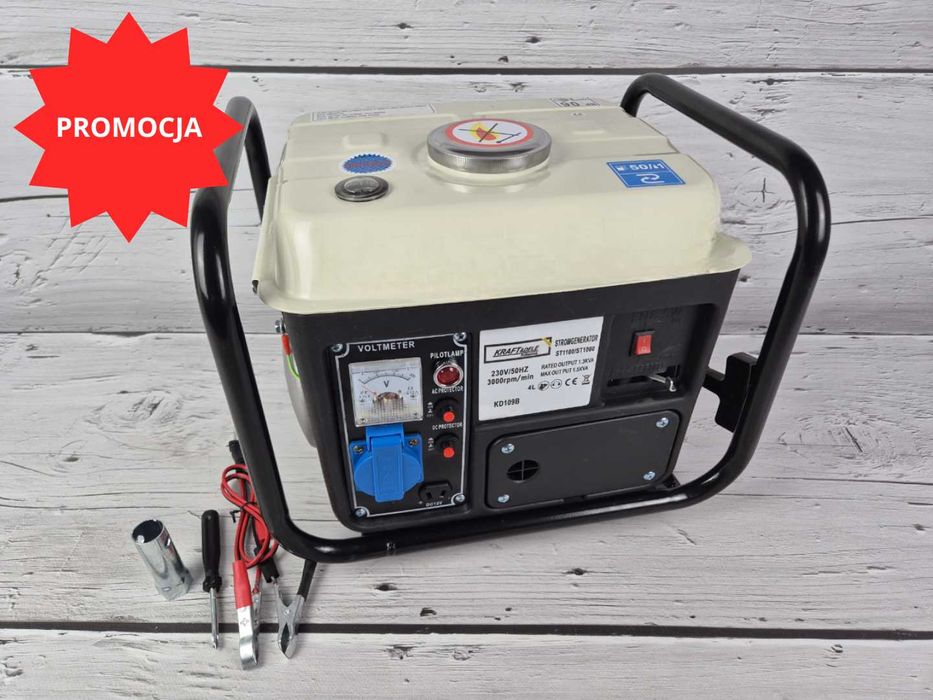 PROMOCJA! NOWY Agregat Prądotwórczy Generator 1200W 12/230V