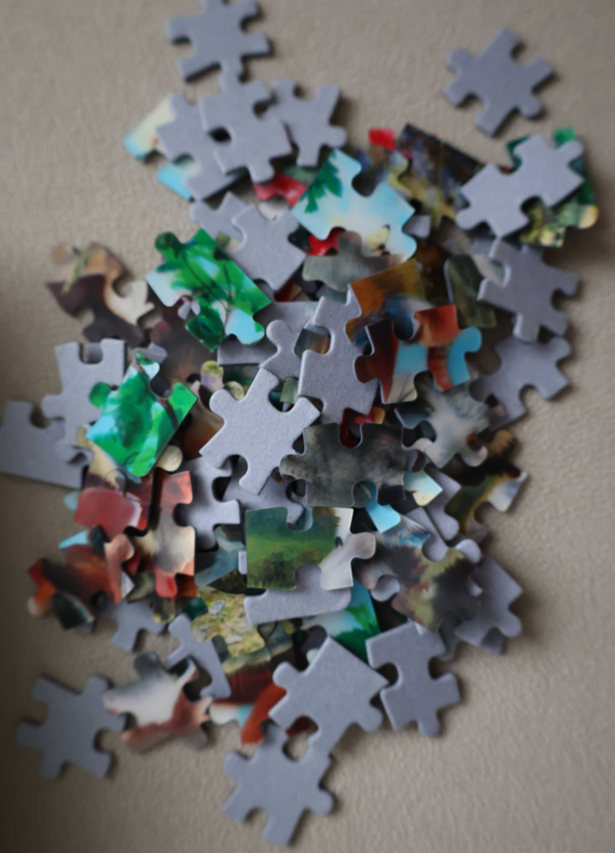 Puzzle Play Live 3D zwierzaki /Krowa koń świnia owca / 100el / Komplet
