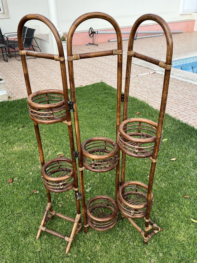 Floreira Biombo Bamboo Vintage