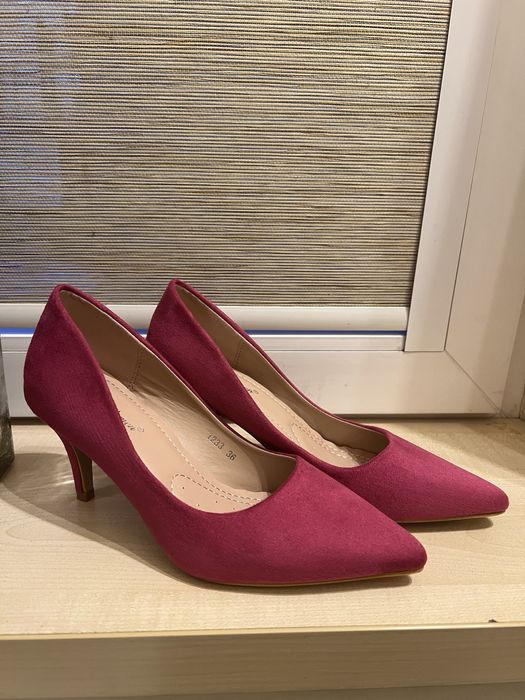 Buty czółenka róż fuksja 36