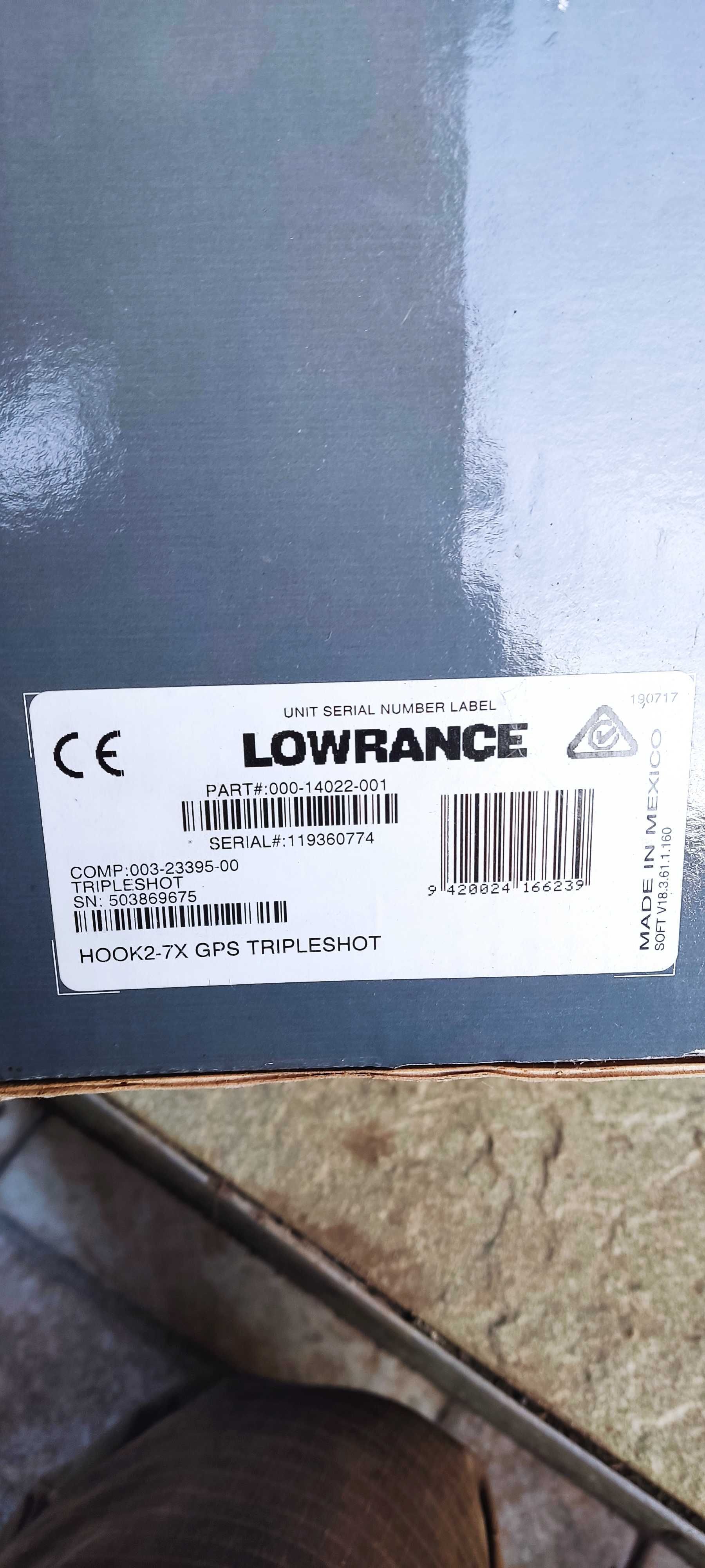 Эхолот Lowrance Hook2-7x GPS tripleshot