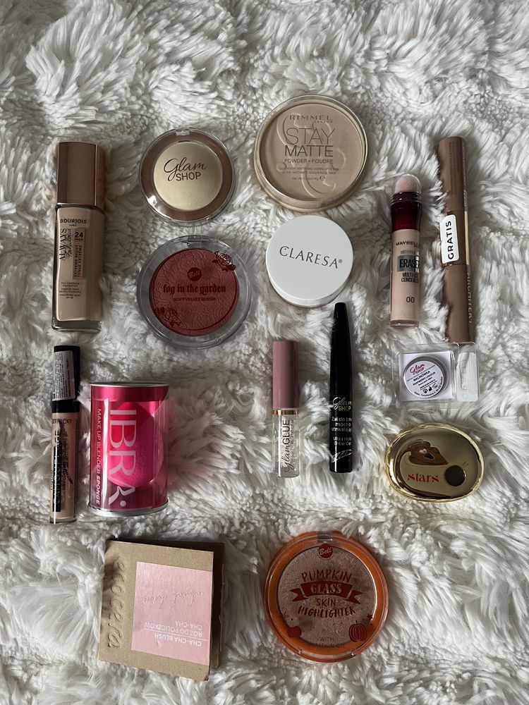 Zestaw kosmetyków do makijażu bourjois catrice glamshop maybelline