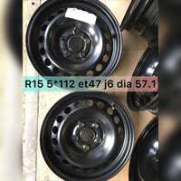 НОВИЙ ДИСК R15   5*112 Et 47 j6 dia 57.1 мм VW Skoda