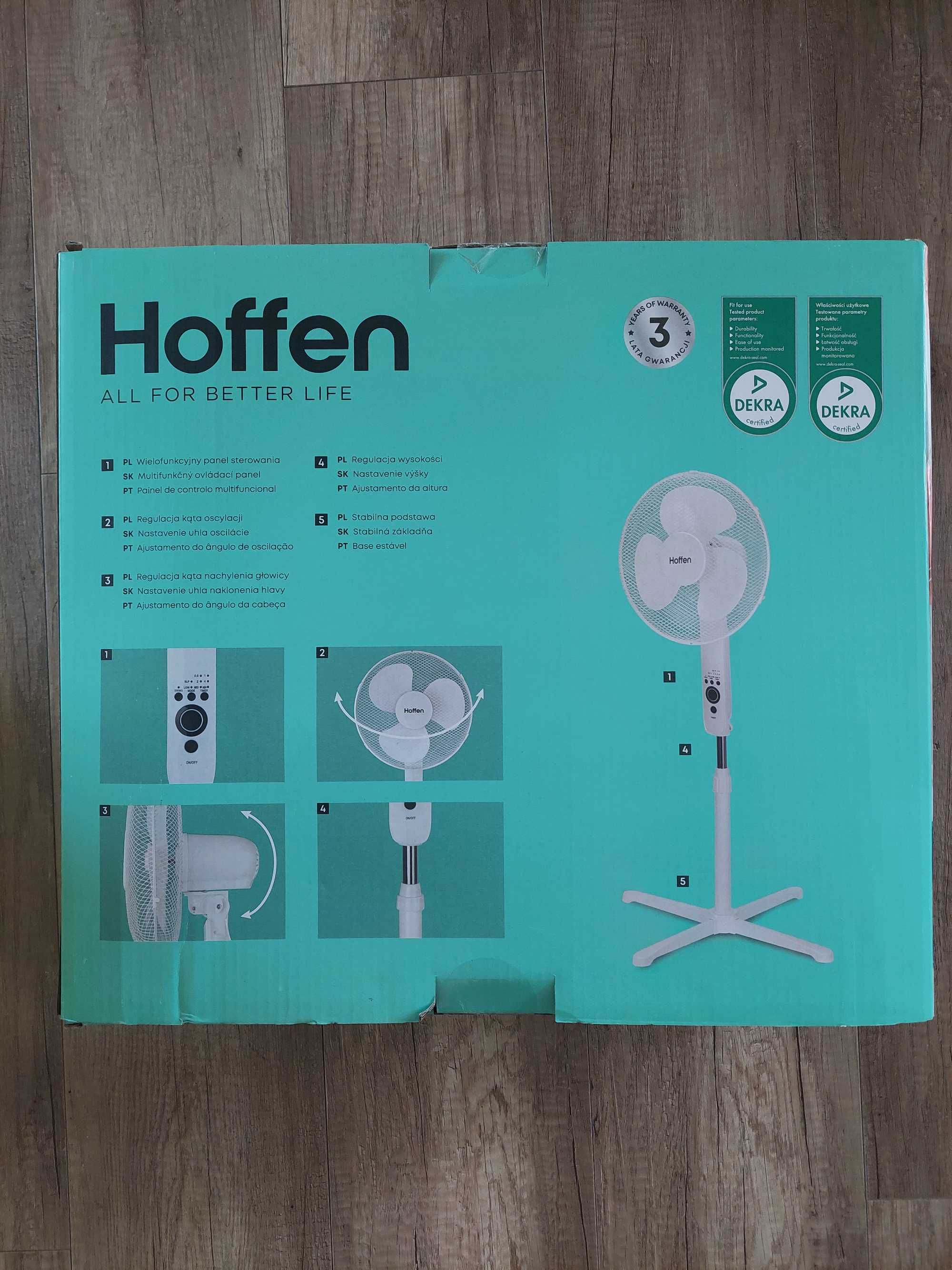 Wentylator stojący Hoffen z pilotem