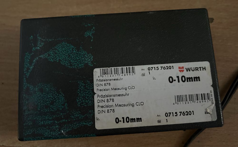 Wurth precyzyjny czujnik zegarowy