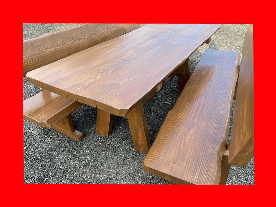 WYPRZEDAŻ! Góralskie Meble Ogrodowe z litego drewna, meble do ogrodu