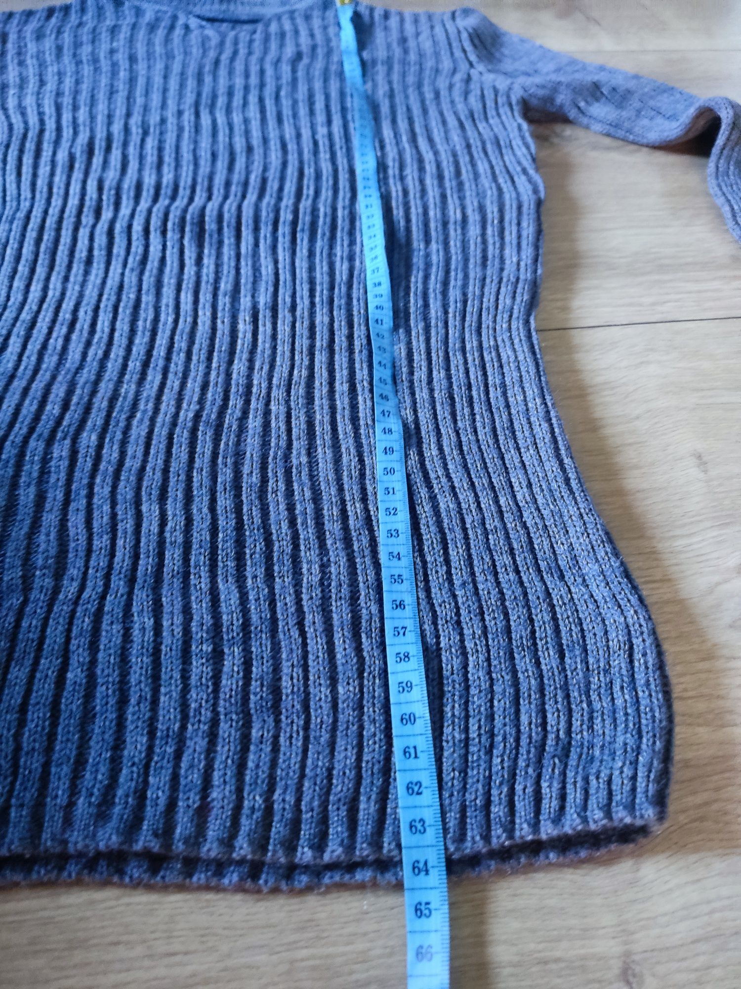 Sweter damski dzianinowy golf półgolf z wycięciem pod szyją